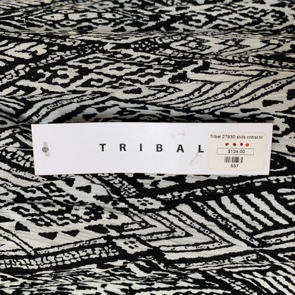 Tribal NWT Sz XLarge womens Dress geometric Black - Picture 6 of 8